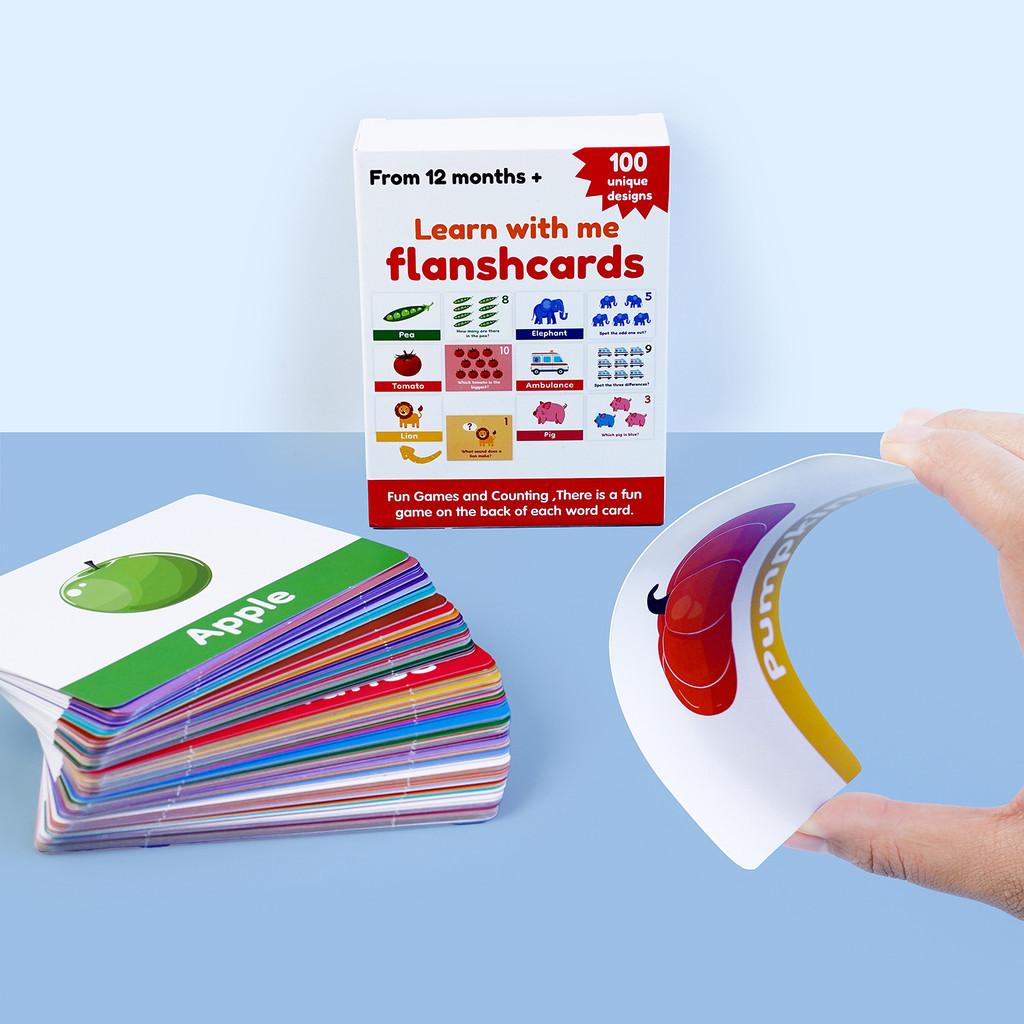 Educational Flash Card Set With 100 Alphabet And Number Cards For Toddler Learning And Early Development