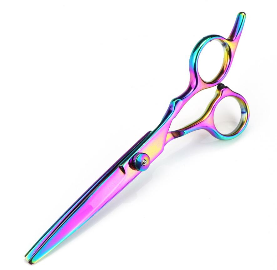 Professional Hair Cutting Scissors Set Straight Thinning Shears Salon Barber Kit Black Gold Blue Purple