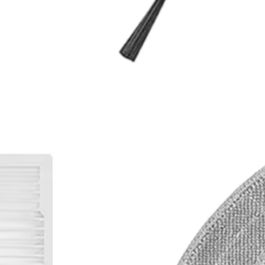 For Eureka E20 Plus Robot Vacuum Mop Cloths Side Brushes Kit Replacement Parts Accessories Cleaning Tools Set