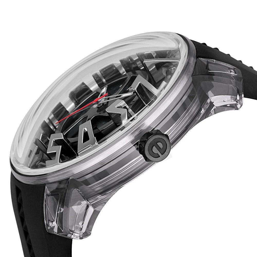 Tendence King Dome Watch 50MM Black Dial Polyamide Mineral Glass Quartz Men's