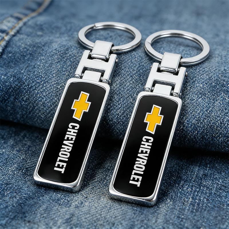 Zinc Alloy Keyring Car Key Holder High Quality Epoxy Keychain For Chevrolet Cruze Spark Captiva Suburban Camaro Malibu Silverado