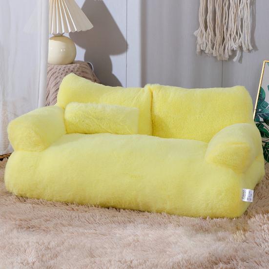 1 Set Pet Sofa Soft Comfortable Pet Bed Removable Washable Dog Nest Non-slip Cat Sleeping Cushion Pet Supplies