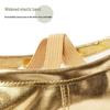 Children's Soft Sole PU Leather Dance Shoes, Women's Gold/Silver Yoga Ballet Shoes