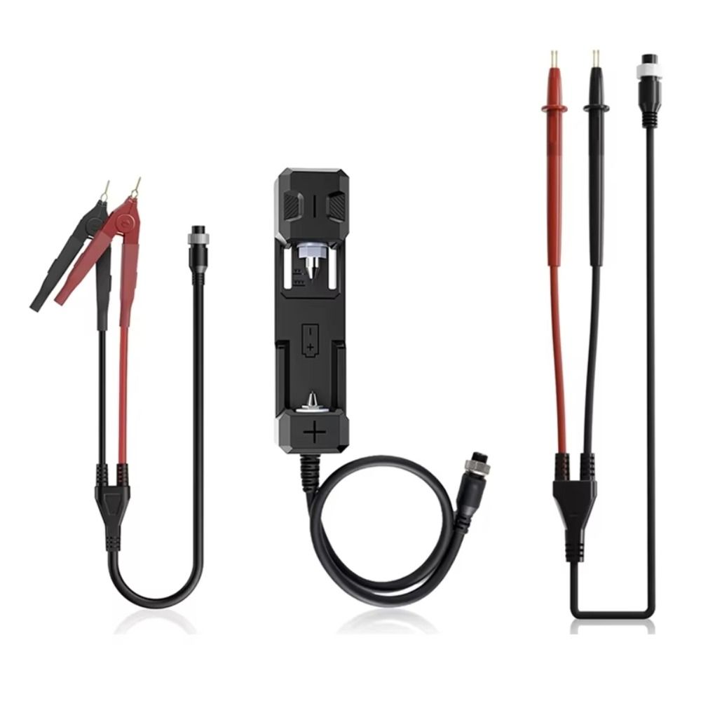 Pen Battery Clip Testing Probe Round Connector Internal Resistance Meter Kelvin Clip for HRM-10