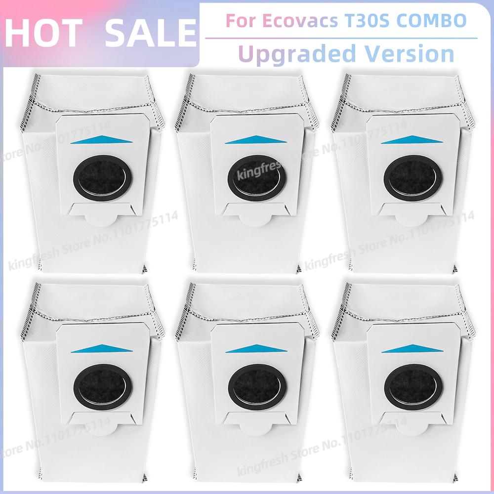 Fit For (Ecovacs T30S / T30S AI / T30S COMBO / T30S PRO / T30S PRO OMNI) Parts Main Roller Side Brush Filter Mop Cloth Dust Bag