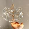 New Modern K9 Pure Crystal Bedside Small Chandelier Light Lluxury Crystal Wall Lamp Corridor Ceiling Lamp  Decoration Noble Lamp