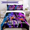 Kpop Demon Hunters Customize your name Bedding Set Breathable Duvet Cover with Pillowcases Home Decoration Birthday Gift