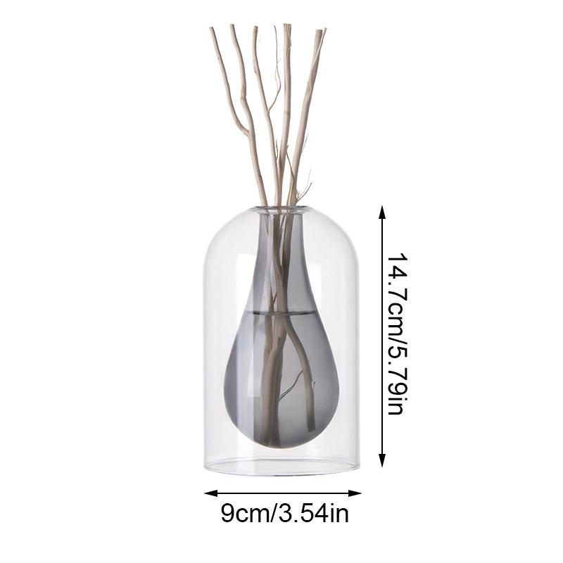 1 шт. Бутылка для ароматерапии с каплями воды, прозрачная стеклянная бутылка для ароматерапии, современный стеклянный контейнер, креативный, 4 цвета