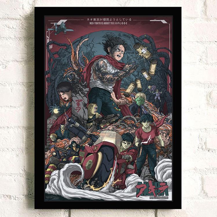 Japanese Anime AKIRA Poster and Print Room Decor Cartoon Character Picture Wall Art Canvas Painting Living Room Decor