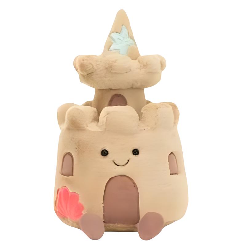 Jellycat Серия Забавных Предметов Замок на Пляже Милая Кукла Плюшевая Кукла Высота 29 см
