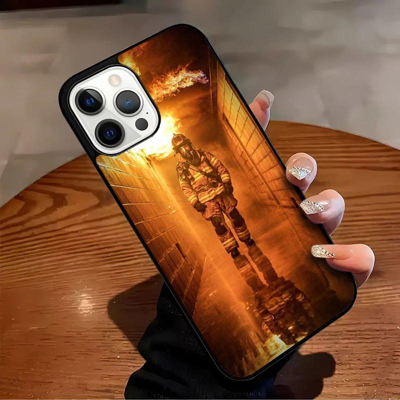 FIREFIGHTER FIREMAN Phone Case For iPhone 17 Air 16 15 14 13 12 11 Pro Max Max Plus Bumper Case Cover