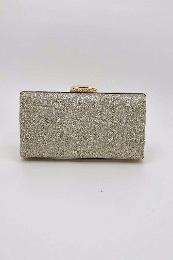 Women's Stylish and Useful Evening Dress Bag Powder Fabric Faux Leather Evening Dress Bag