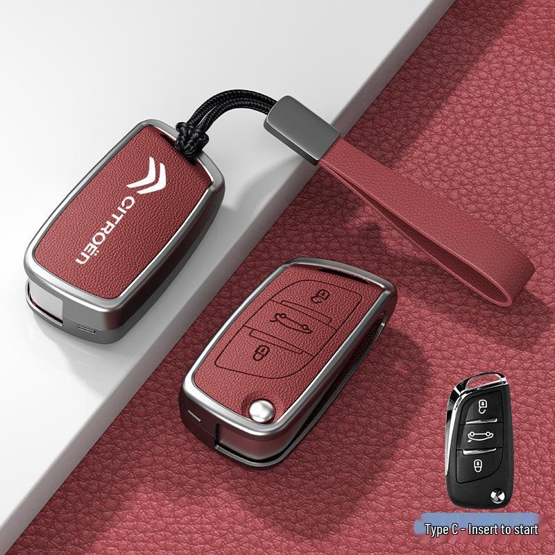 Чехол и пряжка для автомобильного ключа для моделей Citroen C3XR, C4L, Tianyi, C5, C4 Sega, Elysee, C6