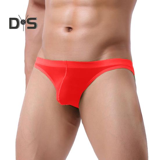 Сексуальные трусики с эластичным поясом, однотонные модные летние ультратонкие трусы из ледяного шелка