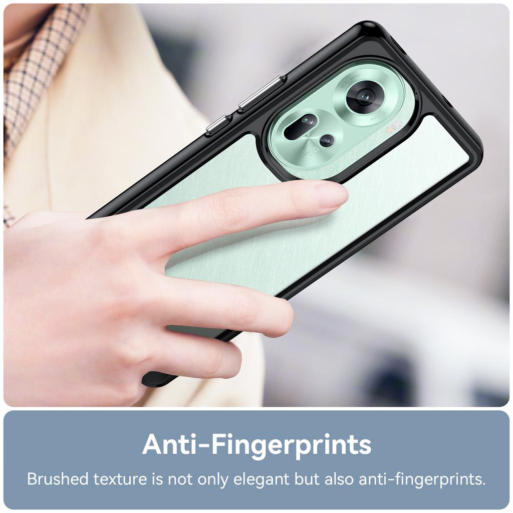 Ударопрочный прозрачный чехол TPU для OPPO Reno 11 5G 10 Pro 8 7 Lite 8T 7Z защитный чехол рамка Funda Coque Capa