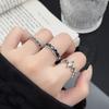 Минималистичное эмалевое эпоксидное кольцо-стек, нишевое, высокое, легкая роскошь, открытое, регулируемое, парное