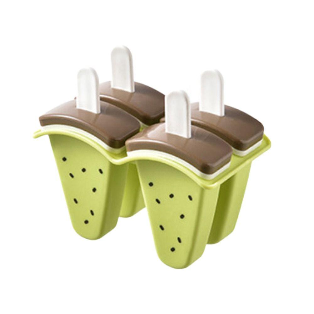 Frozen Homemade Juice Milk Ice Cream Mold With Cover Ice Popsicle Mould Watermelon Shape