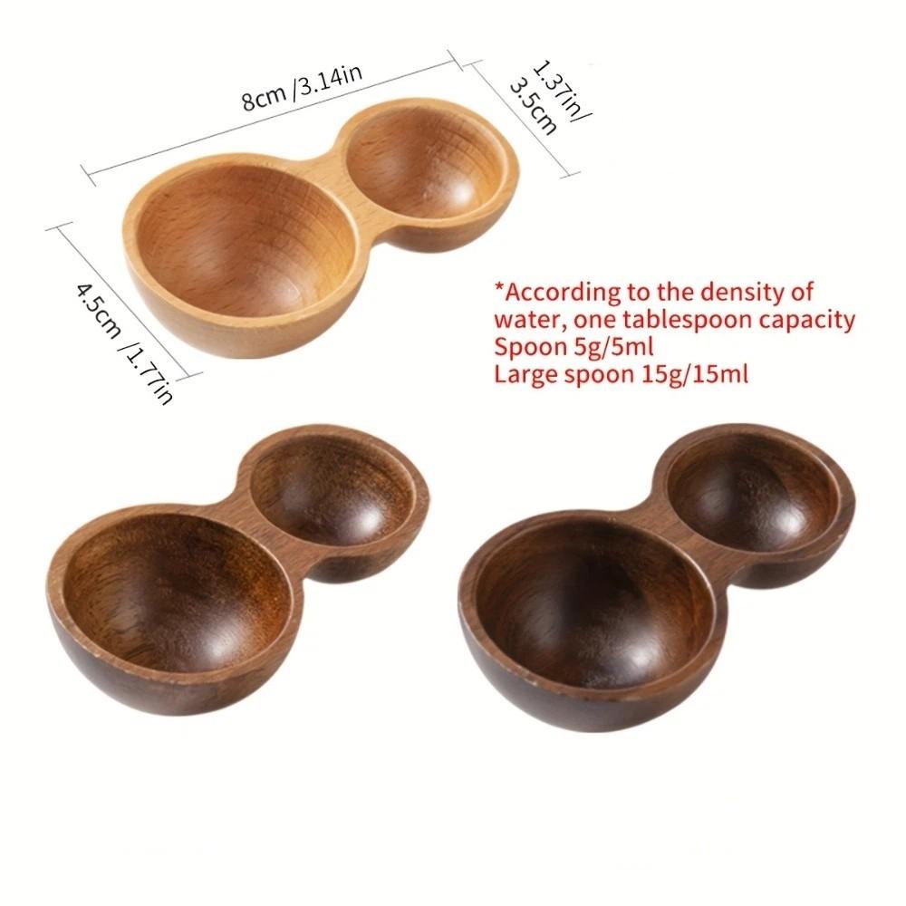 Serving Cutlery Measuring Spoon Short Handle Powder Spoon Wooden Coffee Spoon Home Kitchen