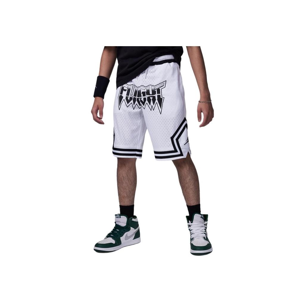 Jordan Mesh Breathable Lace-Up Five-Point Shorts Kids Shorts White HM4750-100