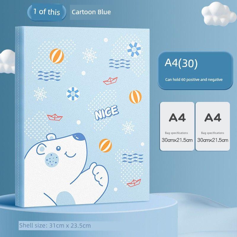 Transparent Insert Loose-Leaf for Pupils Cute Student Sheet Music Folder Paper Learning Involution Organize Fantastic Multi-Layer Thickened Supplies