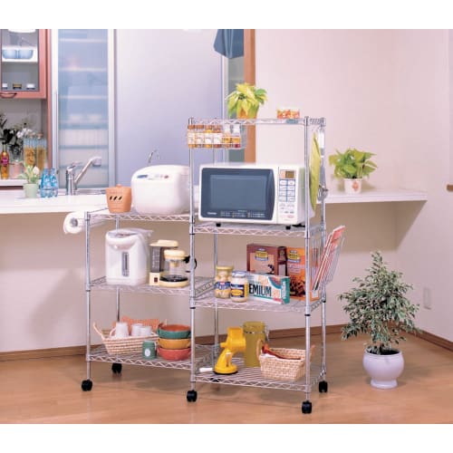 IRIS OHYAMA Металлическая стойка Держатель кухонной бумаги с крючками MR-24PH