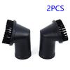 2Pcs Black Vacuum Cleaner Attachment Round Dust Brush Bristle Brush Head 35Mm