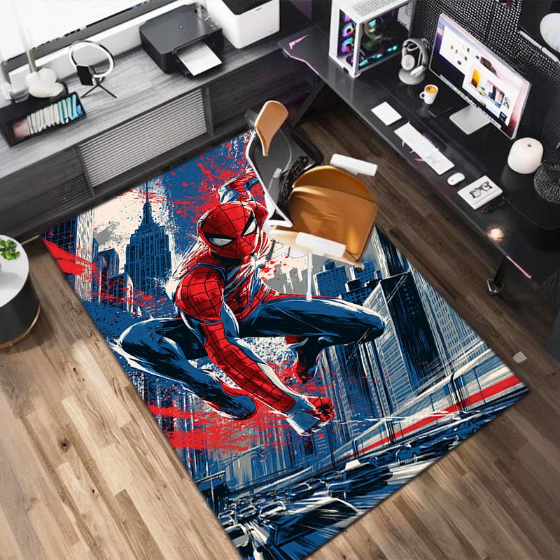1PC Spider-Man Rug - home decoration Carpet For Living Room Bedroom Flooring Computer Chair Area Rug