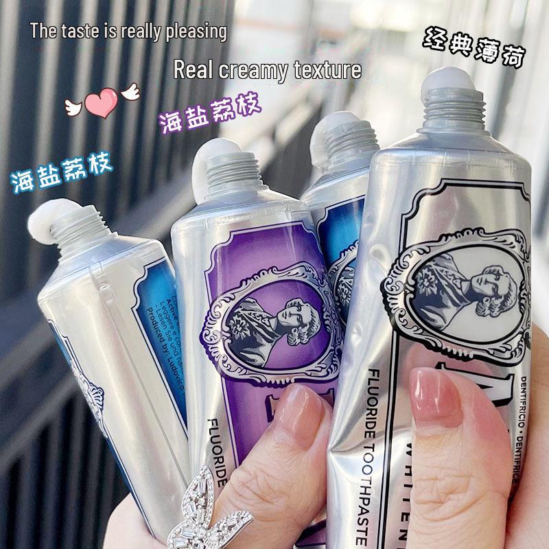 Yisi Life Whitening Toothpaste - Fresh Mint, Grape, Lychee, and Sea Salt Flavor