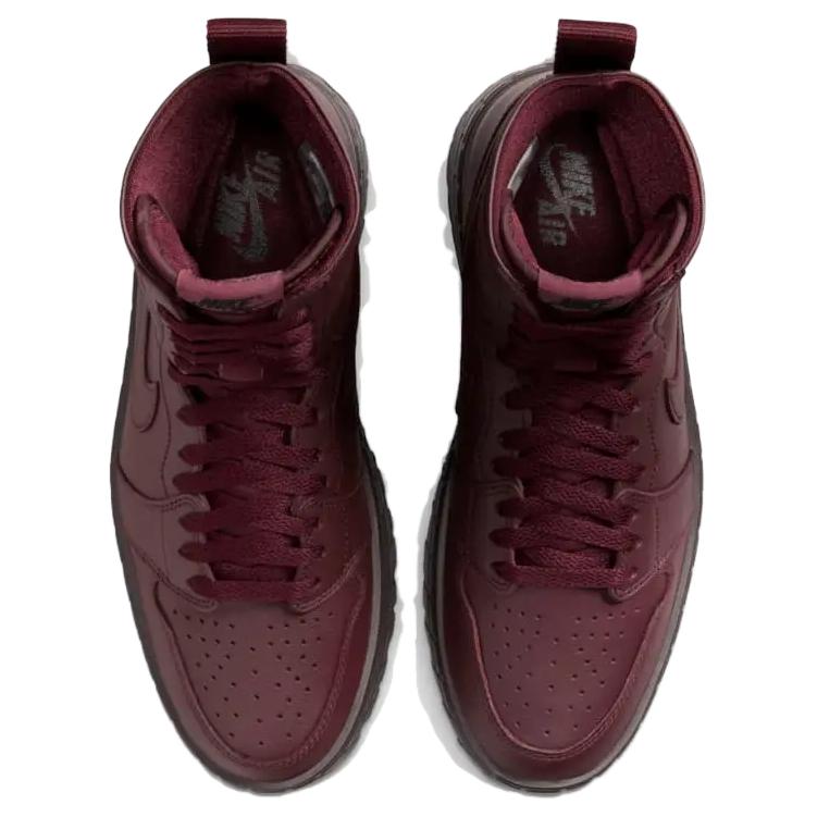 Air Jordan 1 High Brooklyn Burgundy Crush Women Sneakers Red Brown-Basalt FJ5737-600