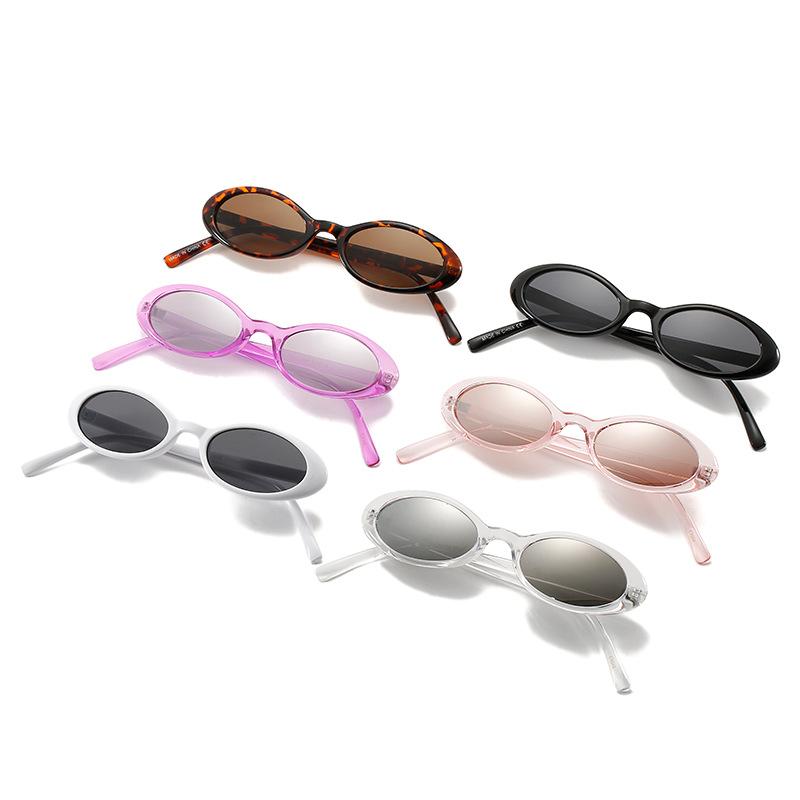 Small frame sunglasses women's oval frame fashion hipster driving hip hop sunglasses European and American glasses
