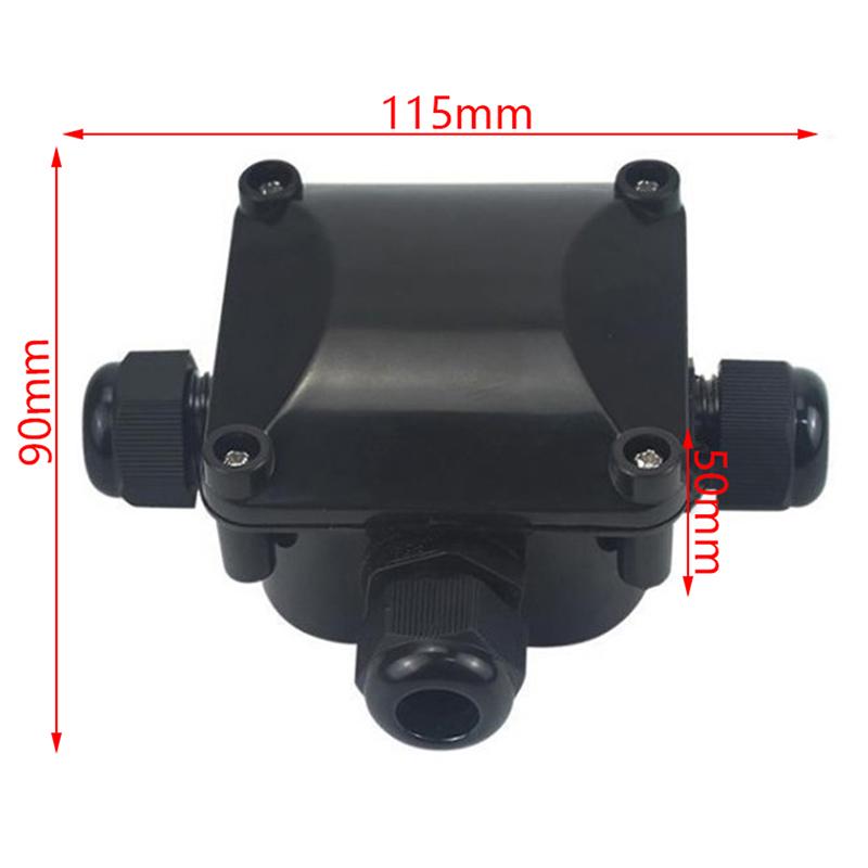 IP68 Электрический кабель Водонепроницаемый разъем Уличный Т-образный трехходовой распределительный ящик