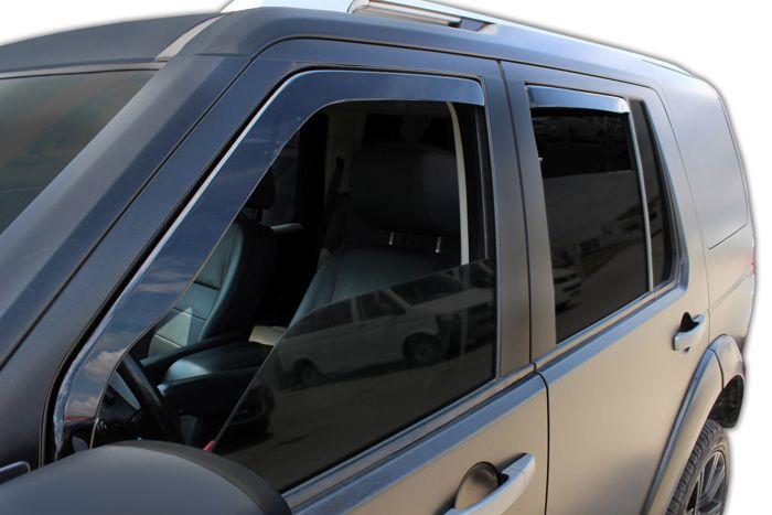 Дефлекторы окон - SCOUTT - Land Rover Discovery 3 - Тонированные - Усиленный акрил - Простая установка