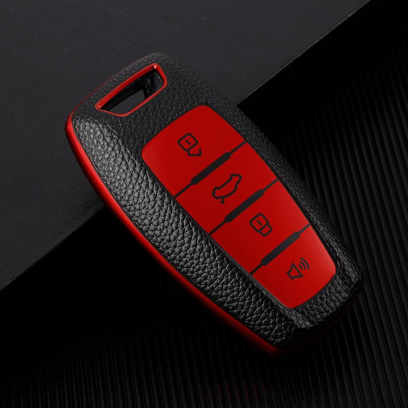 Для Great Wall Haval Hover H1 H4 H6 H7 H8 H9 GMW Coupe TPU Кожаный Чехол-Крышка-Футляр-Сумка-Держатель Брелок для Автомобильного Пульта 4 Кнопки