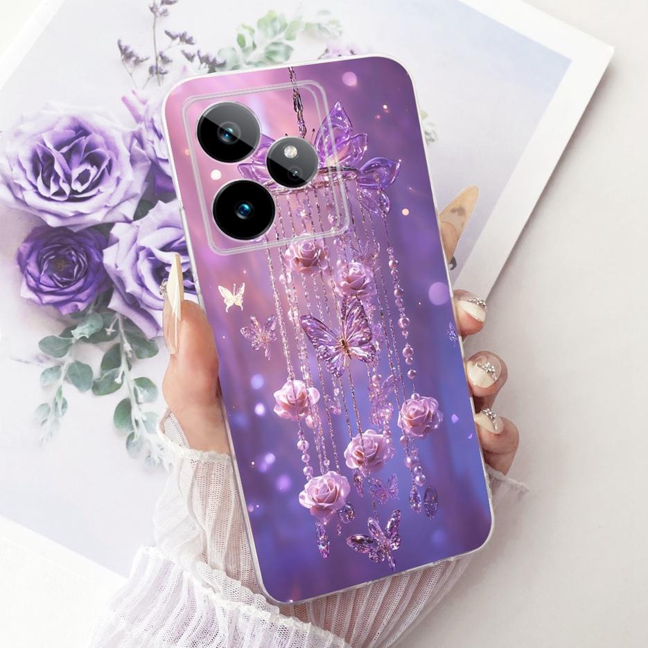 Чехол для Realme GT 7 GT7 T 5G RMX5061 Милый Лев Модный Расписной Чехол Мягкий Силиконовый Чехол для Телефона для Realme GT 7 Pro GT7T 5G