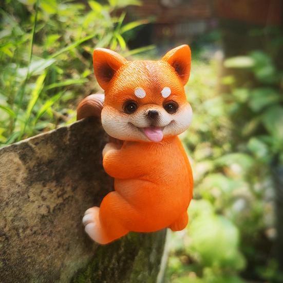 Животное Декоративная Статуэтка Мини Кошка Собака Смола Украшение Компактный Дизайн Цветочные Горшки Аквариумы Фигурка