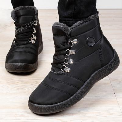 Женские ботинки, зимняя обувь, женские зимние сапоги, непромокаемые ботильоны, женская черная зимняя обувь, Botas De Mujer, теплые ботиночки