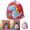 Lightweight Wear-resistant Anti-theft Shockproof Children's Backpack Dinosaur Design Polyester Fiber
