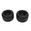 2pcs RC Truck Tyres Rubber Hex Wheels with Couplers for Arrma for Traxxas for HPI for Tekno MT410