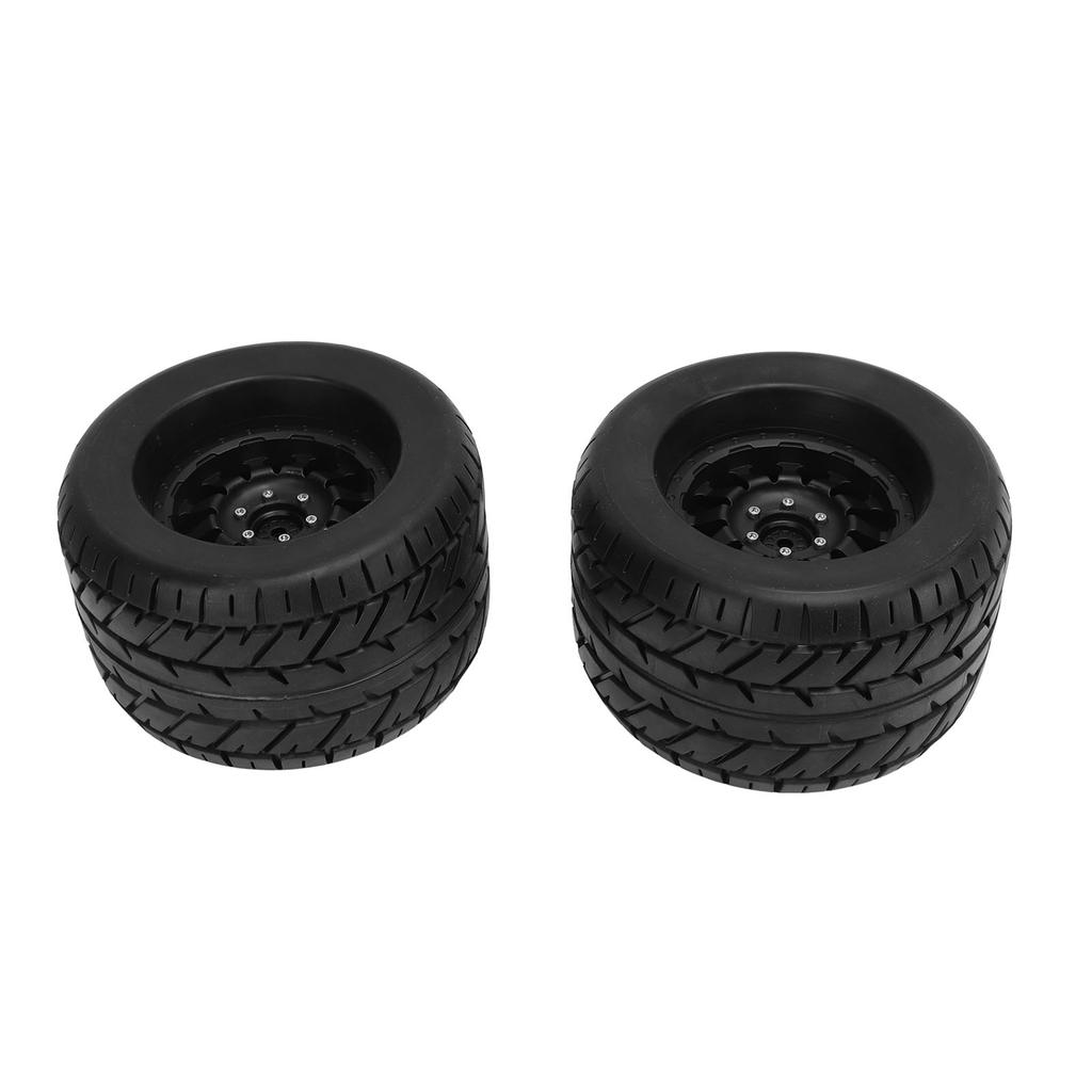 2pcs RC Truck Tyres Rubber Hex Wheels with Couplers for Arrma for Traxxas for HPI for Tekno MT410