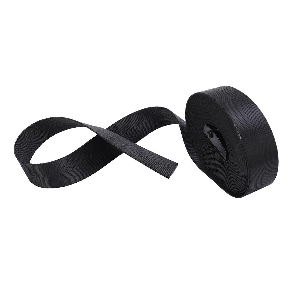 2pcs Tie Down Strap Black Zinc Alloy Press Buckle Bandage 25mm Binding Tightening Rope3 Meter