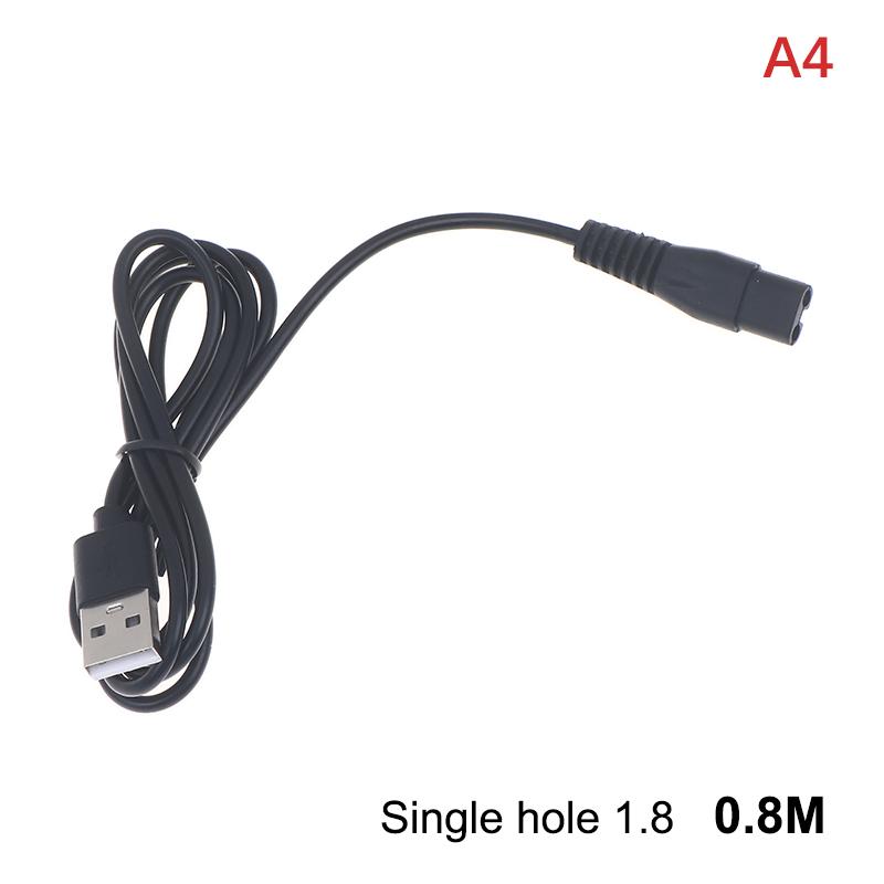 0,8/1 м USB-кабель Зарядная линия Медное отверстие Комплект для 5 В Фонарик Бритва Машинка для стрижки волос Провод Одно отверстие 1,5 1,8 2,3