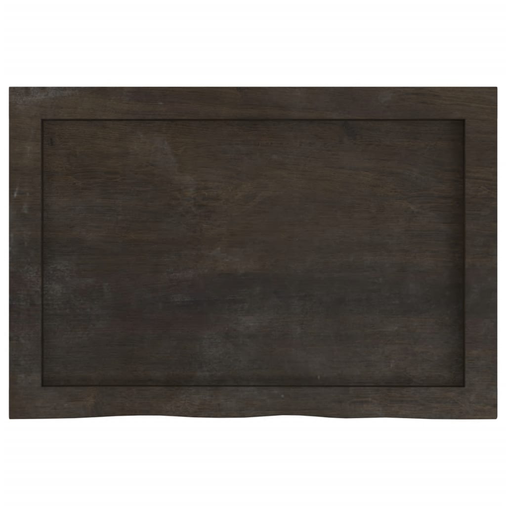 Vidaxl Полка, Темно-коричневая, 60X40X(2-4) См, Отделанное Дерево Дуба