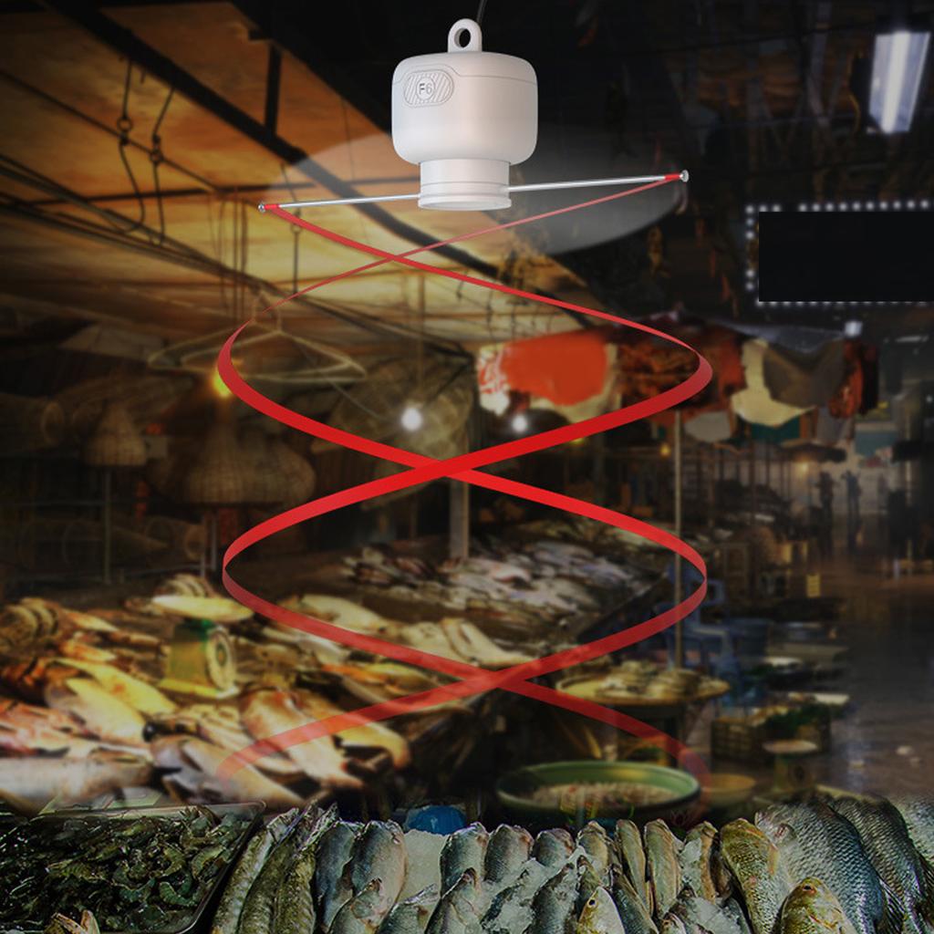 Fly Deterrent Fan Quiet Small Fly Hanging Fan Food Fan Deterrent Device for Picnic Restaurant Party Home BBQ