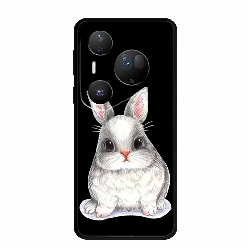 Для Huawei Pura 80 Ultra 5G Чехол Coque Мультяшный Кот Расписной Черный Силиконовый Мягкая Задняя Крышка Для Huawei Pura 80 Ultra Чехлы Оболочки