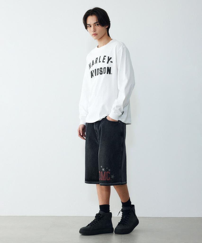 HARLEY-DAVIDSON COLLECTIONS® [1903] Flat Track Long Sleeve T-Shirt White_Hh16111001