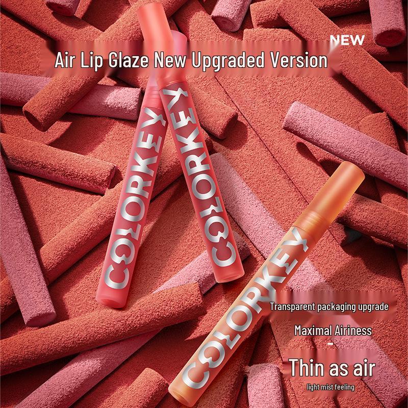 Colorkey Блеск для губ - Женская матовая нюдовая серия и зеркальная помада с эффектом водного сияния