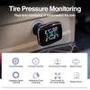 E-ACE Car TPMS Tire Pressure Monitoring System Smart Display Alarm Monitoring System USB Charging Auto Security With 4 Sensors