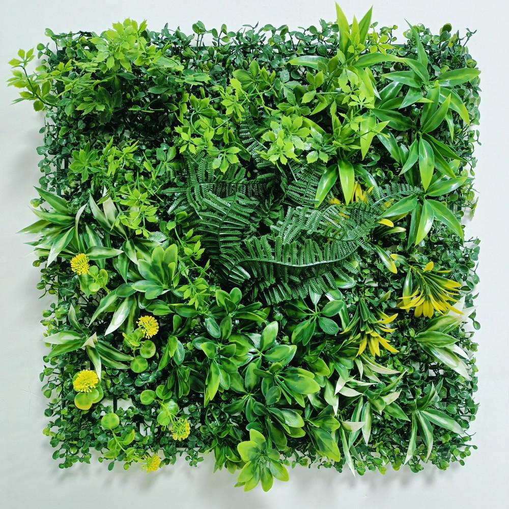 Artificial Green Plant Wall for Indoor & Outdoor Decoration - Bionic Greenery, Turf, and Hanging Floral Landscaping Background