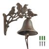Cast Iron Doorbell with Bird Residential Call Wind Antique Style for Outdoor Coffee Pet Screw Home Security Chime Mr.MrKura Design, Chime, Chime,
