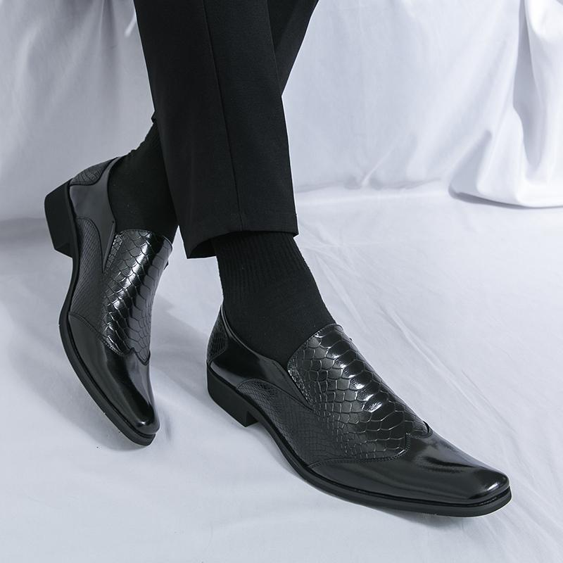 Модные дизайнерские фактурные мужские кожаные туфли, удобные, без застежек, роскошные, мужские, для свадеб и вечеринок на открытом воздухе, большие туфли Дерби